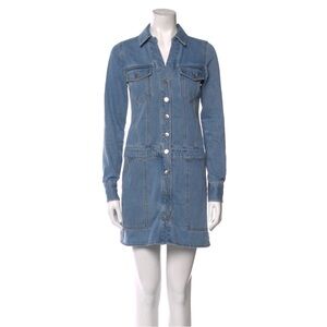 Veronica Beard Denim Button-Up Dress Xs
